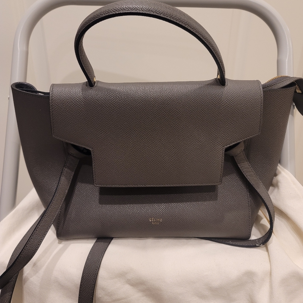 Celine Micro Belt bag in grained leather handbag - Picture 5 of 13